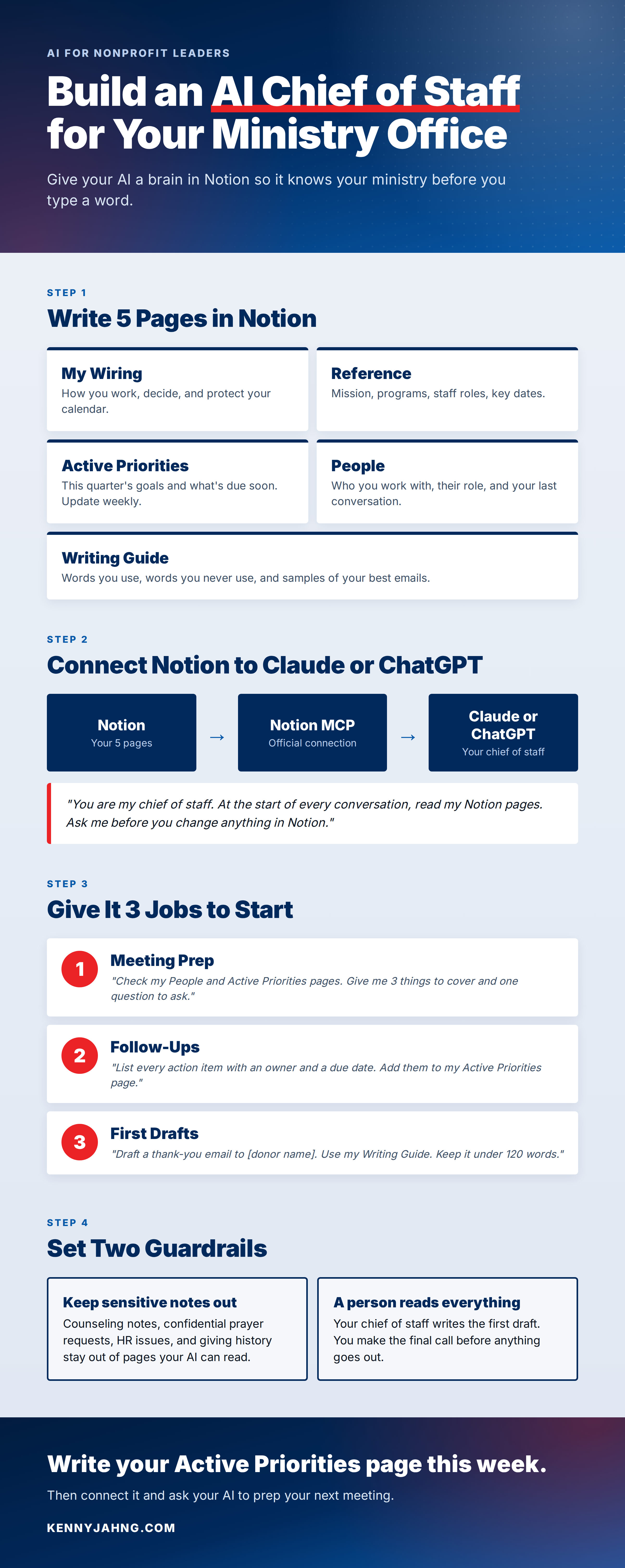 AI chief of staff: 5 Notion pages and 4 steps to set it up